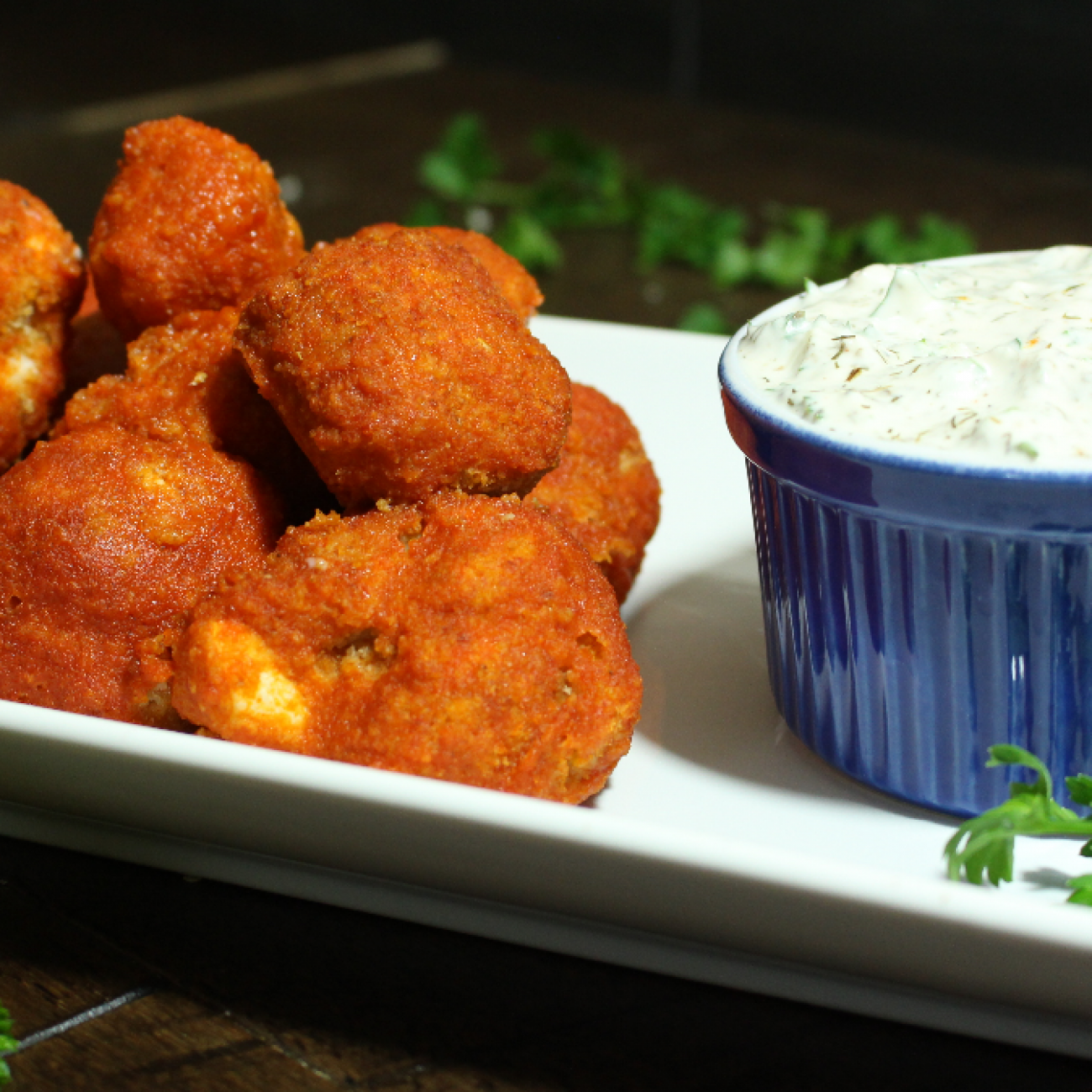 Cauliflower Buffalo Bites